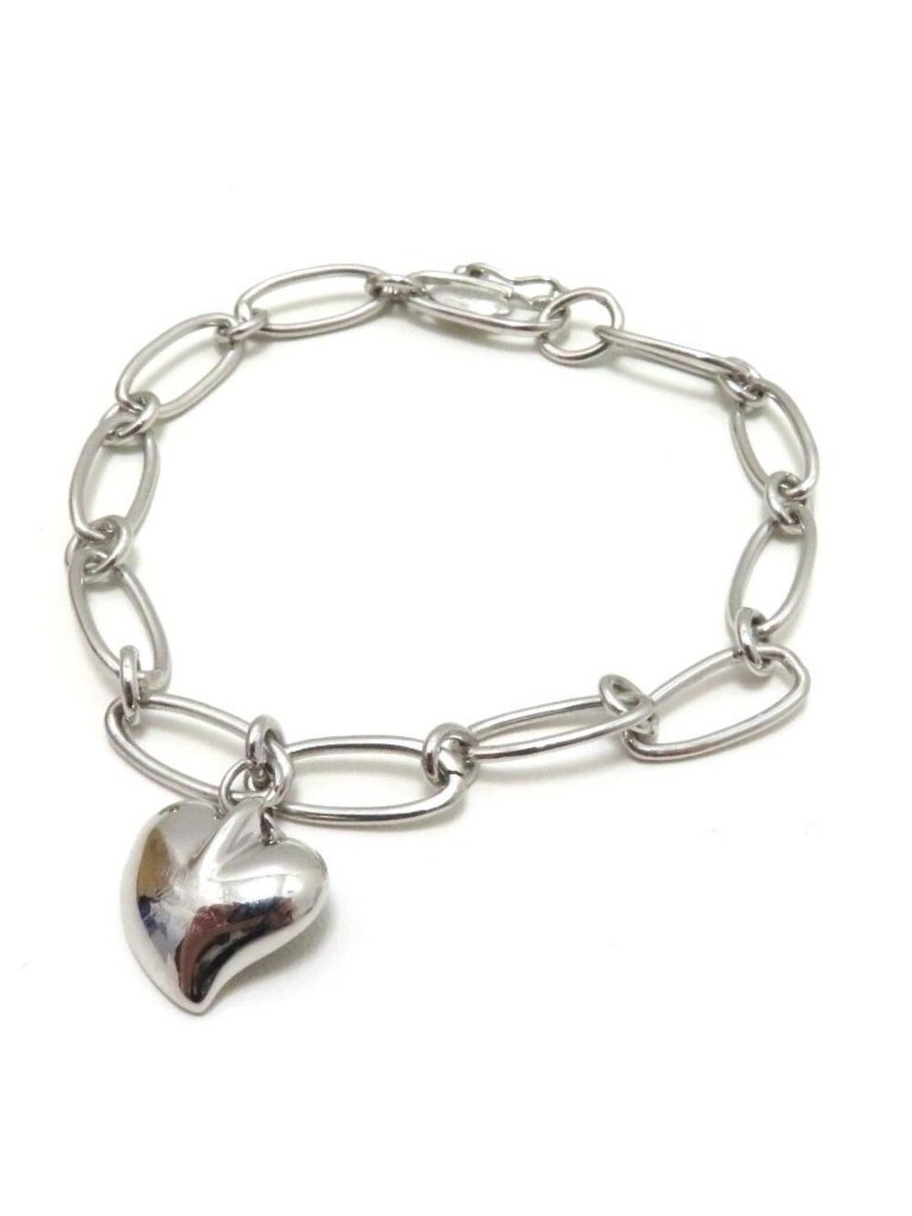 Tiffany & Co Curved Heart BL Bracelet Silver